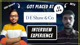 🔴 De Shaw amp Co  👨🏻‍💻 Interview Experience  Coding Journey 🔥 PRO TIPS [upl. by Malamud]