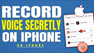 how to record voice secretly on iPhone 2023  TECH ON [upl. by Mcspadden229]