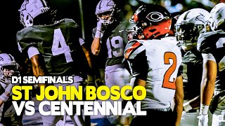 St John Bosco vs Corona Centennial  INSTANT CLASSIC  Official Highlights [upl. by Koran]