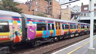 Pride overground train at Kensal Rise [upl. by Enylrac587]