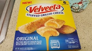 Velveeta Stuffed Grilled Cheese Review  Oven Mania [upl. by Spark]