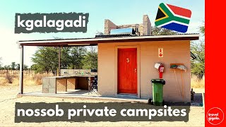 Campsite Review Nossob PremiumPrivate Sites Kgalagadi Park Camping Northern Cape South Africa [upl. by Moon]