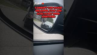 Cop Makes Unlawful Stop And Goes Silent When Identified [upl. by Aidyl]