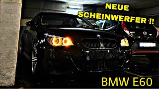 MEIN BMW E60 BEKOMMT NEUE SCHEINWERFER  SCHWARZ LACKIEREN  TUNING  ES SIEHT ZU BÖSE AUS🤯 [upl. by Bramwell994]