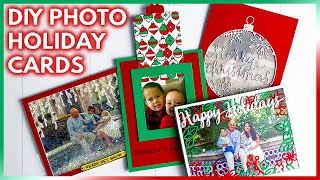 Easy DIY Photo Christmas Cards Perfect For The Holiday Season [upl. by Eirrac]