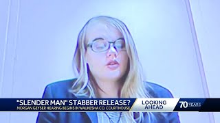 Slender Man stabbing Conditional release hearing scheduled this afternoon for Morgan Geyser [upl. by Lleunamme]