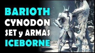 ANÁLISIS SET y ARMAS BARIOTH CYNODÓN FROSTFANG BARIOTH  MHW Iceborne Español [upl. by Kenzie]