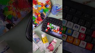 customising keyboard part 20 art acrylic acrylicpainting painting artist acrylicpaint drawing [upl. by Japha]