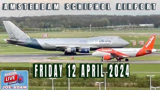 Amsterdam Schiphol Airport Live Friday Arrivals and Departures [upl. by Nylek]