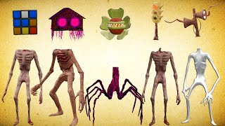 WRONG HEADS SIREN HEAD CUBE PURPLE HOUSE HEAD SIREN HEAD FLOWER TRAFFIK HEAD SIREN HEAD ROBLOX [upl. by Tarrance]