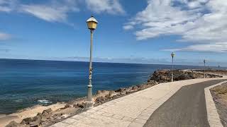 Fuerteventura Cycling Caleta de Fuste Promenade north 4K [upl. by Arahc]