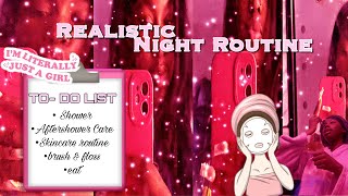 Realistic Night Routine  Skincare Aftershower Care Chit chat amp more  KMULAAH [upl. by Ariada222]