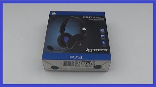 4Gamers Pro450S Headset Headphones Unboxing PS4 PS5 [upl. by Anahcra]