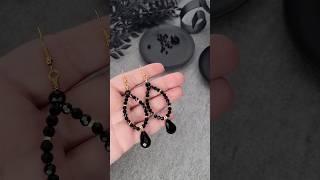 DIY Beaded Earrings  Crystal Wire Drop Earring Jewelry Design  Handmade Jewellery jewelrymaking [upl. by Elokkin]