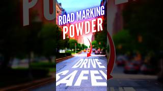 Why They Used Powder On Road Marking roadmarkings [upl. by Arykahs82]