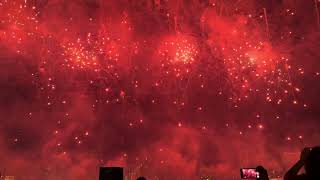 New Years Celebration Fireworks at Abu Dhabi 2024 World’s Largest Firework show [upl. by Yanaton]