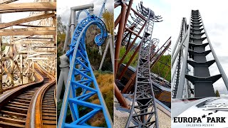 Every Extreme Roller Coaster at Europa Park  OnRide POVs 4K [upl. by Godden]