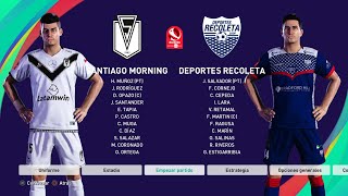 S Morning VS D Recoleta Ascenso Clinicas ACHS Salud Partido Ida eFootball PES 2021 [upl. by Oimetra]