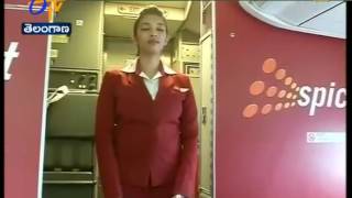 Spice Jet Employees Did Yoga at 33000 Feet Above Earth [upl. by Winnick964]