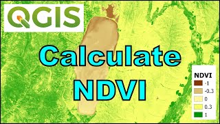 QGIS Remote Sensing  Calculate NDVI [upl. by Assele423]