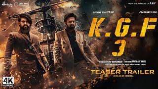 KGF Chapter 3  Hindi Trailer 2024  Rocking Star Yash Prabhas  Hombale Films [upl. by Reibaj]