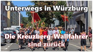 Ankunft in Würzburg  Die KreuzbergWallfahrer sind zurück [upl. by Assenay]