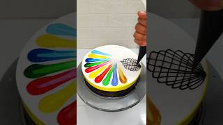 Mix Colour Pineapple Multi Colour Cake Design cake video shortvideo shortsfeed short video [upl. by Auhsej]