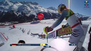 Mens Slalom Race 2 2017 FIS Alpine World Ski Championships St Moritz [upl. by Eveineg]