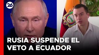 Rusia suspendió el veto a exportaciones de Ecuador [upl. by Inafets825]