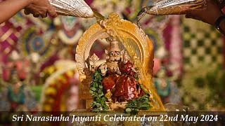 Sri Narasimha Jayanti 2024 l Glimpses [upl. by Atikin]