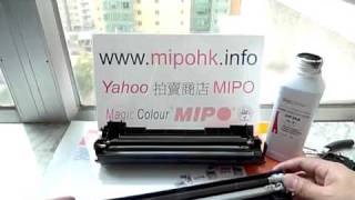 HP LaserJet P1006 Toner Cartridge Refill demo videoflv [upl. by Morel]