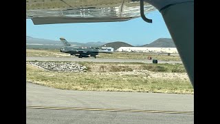 Cessna 182 Landed at Tucson Intl Airport After Two F16s [upl. by Tamra]