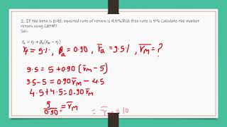 Capital Asset Pricing Model CAPM in Hindi CAPM In hindi CAPM Practicals Investment Management [upl. by Arabelle791]