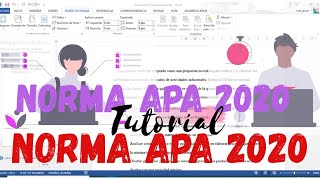 Como Hacer Formato Apa en Word 2020 Estilo Apa [upl. by Mattland675]