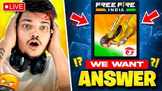 FREE FIRE VS USERS WE WANT ANSWER  GARENA FREE FIRE [upl. by Inohs]