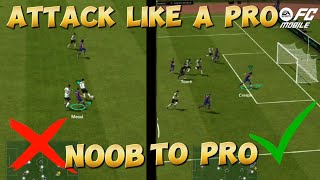 HOW TO ATTACK IN FC MOBILE  TIPS AND TRICKS TO ATTACK LIKE A PRO IN FC MOBILE foryoueafc24viral [upl. by Analed]