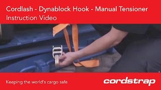 Cordstrap  9 Cordlash  Dynablock Hook  Manual Tensioner [upl. by Anasor408]