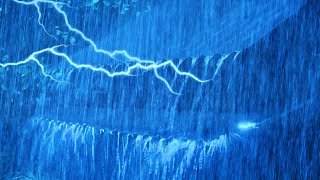 Rain Sounds for Deep Sleep  Relax amp Sleep Instantly With Heavy Rain amp Thunder on Tin Roof at Night [upl. by Alleda]