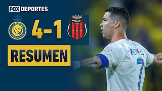 😎🔥 PARTIDAZO DE CR7  Al Nassr 41 Al Riyadh  HIGHLIGHTS  Jornada 16  SPL 2023 [upl. by Aisaim496]