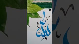 Easy quotAllahquot name calligraphy with tomar qalam 😲 calligraphy shortvideo shorts [upl. by Anatniuq849]