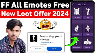 all emote and free happymod dance skin tool  Free Fire Me Emote Kaise Le  Free Fire Emote App [upl. by Verine352]