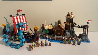 LEGO Viking Village and Ship  21343 amp 31132 [upl. by Atteragram]