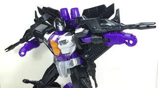 Transformers Combiner Wars Leader Skywarp Generations Review [upl. by Suqram]