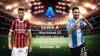 AC Milan vs Napoli Serie A [upl. by Analli]