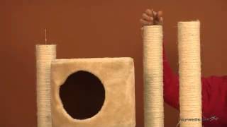 Assembly Video Go Pet Club Cat Tree  Beige  80 in [upl. by Kcub988]