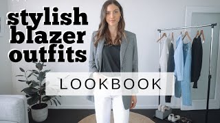 Effortless Blazer OUTFIT IDEAS 2020  5 Blazer Outfits [upl. by Xonnel636]