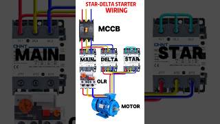 Star delta starter wiring electrical electric stardelta starter tools electrictrick358 [upl. by Trista]