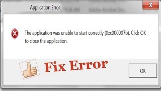 Fix The application was unable to start correctly 0xc00007b windows 10 [upl. by Aioj]