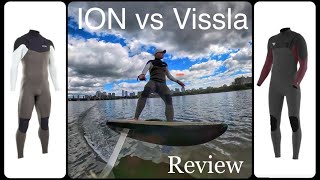 2022 ION Element Wetsuit Review vs 2022 Vissla 7 Seas Comp Wetsuit Review [upl. by Marozik790]