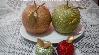 Manzanas hechas con material reciclado DIY Apples made from recycled material [upl. by Gnagflow]